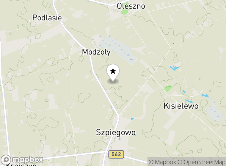 Hulajnogi elektryczne Szpiegowo mapa