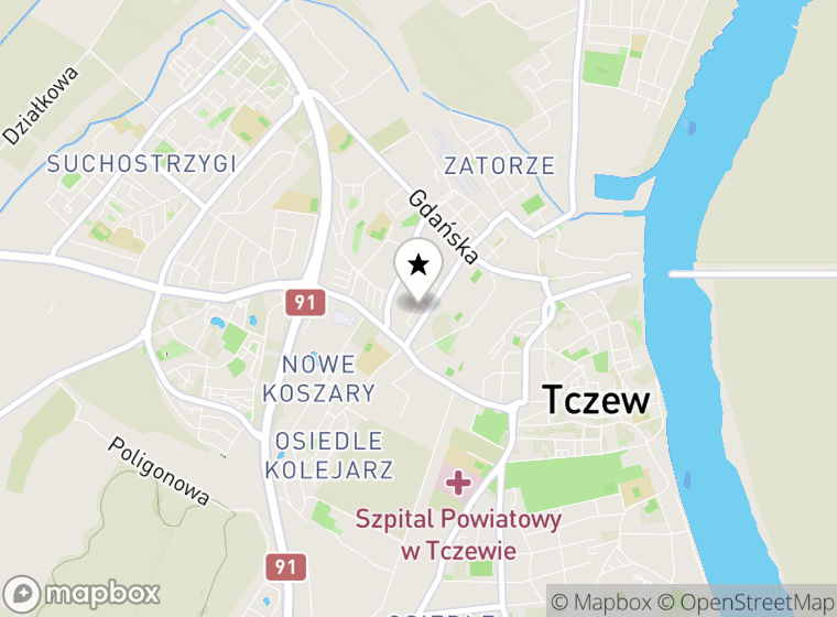 Hulajnogi elektryczne Tczew mapa