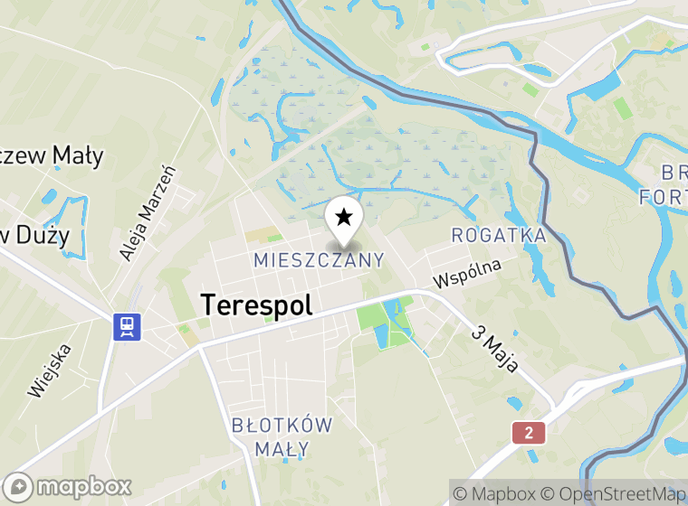 Hulajnogi elektryczne Terespol mapa