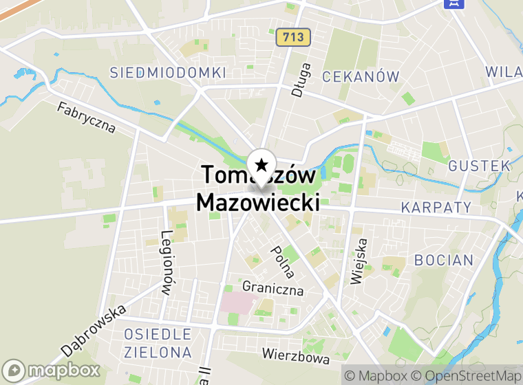 Hulajnogi elektryczne Tomaszów Mazowiecki mapa