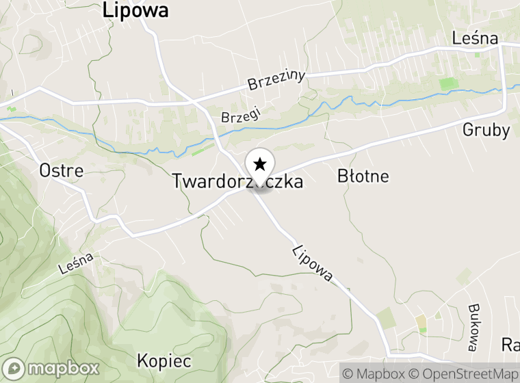 Hulajnogi elektryczne Twardorzeczka mapa