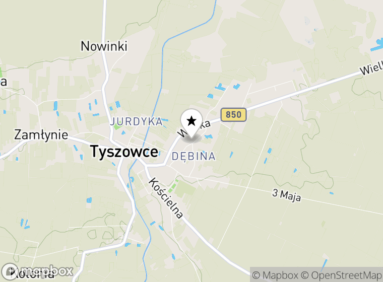 Hulajnogi elektryczne Tyszowce mapa