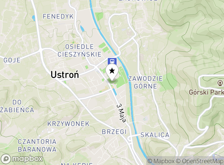 Hulajnogi elektryczne Ustroń mapa