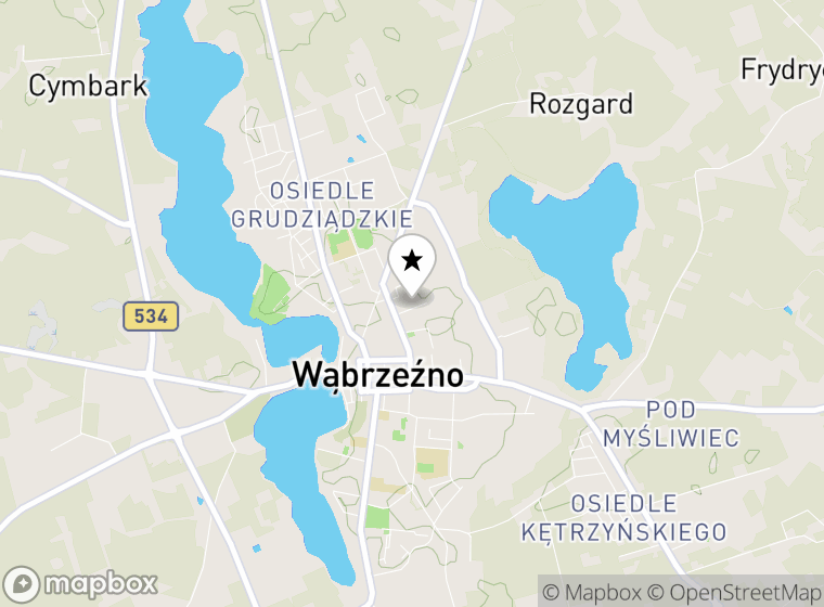 Hulajnogi elektryczne Wąbrzeźno mapa