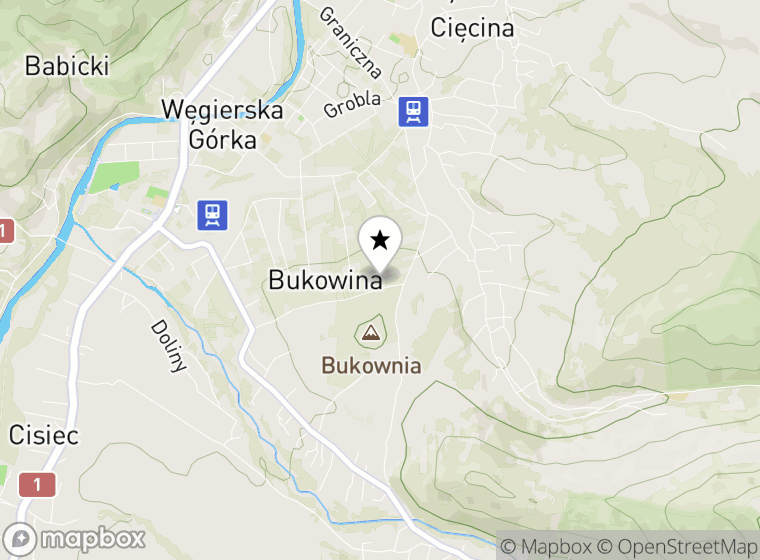 Hulajnogi elektryczne Węgierska Górka mapa