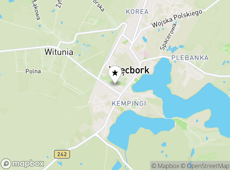 Hulajnogi elektryczne Więcbork mapa