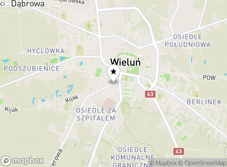 Hulajnogi elektryczne Wieluń mapa