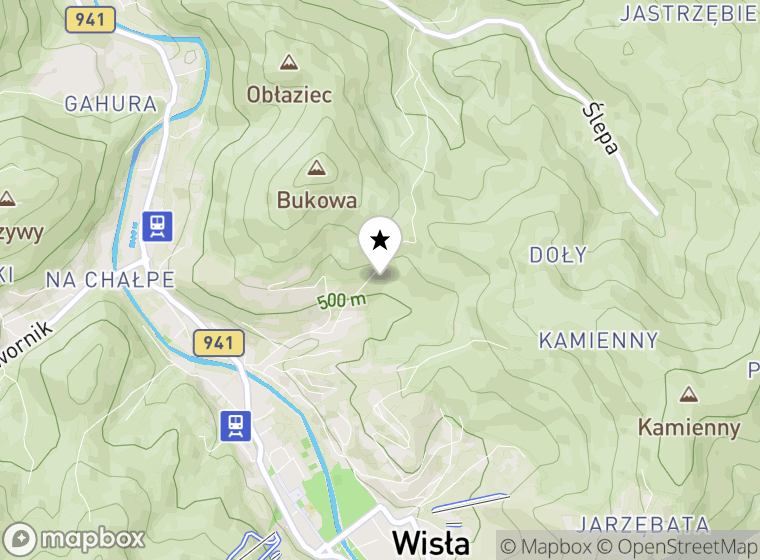 Hulajnogi elektryczne Wisła mapa