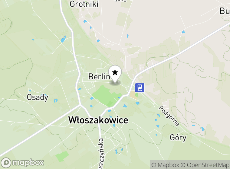 Hulajnogi elektryczne Włoszakowice mapa