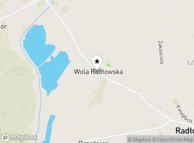 Hulajnogi elektryczne Wola Radłowska mapa