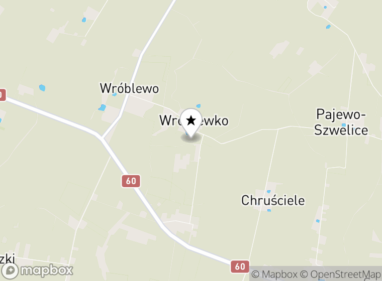 Hulajnogi elektryczne Wróblew mapa