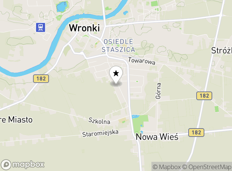 Hulajnogi elektryczne Wronki mapa