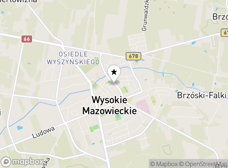 Hulajnogi elektryczne Wysokie Mazowieckie mapa