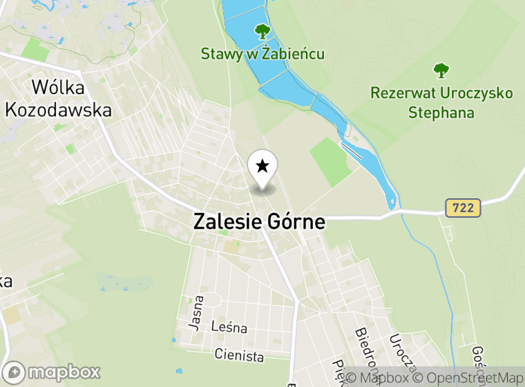 Hulajnogi elektryczne Zalesie Górne mapa