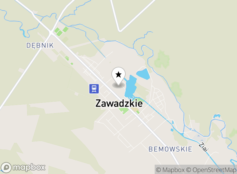 Hulajnogi elektryczne Zawadzkie mapa