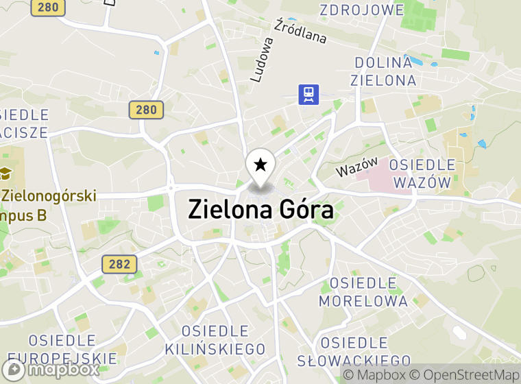 Hulajnogi elektryczne Zielona Góra mapa