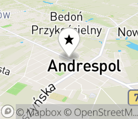 Punkt odbioru hulajnogi elektrycznej Andrespol mapa