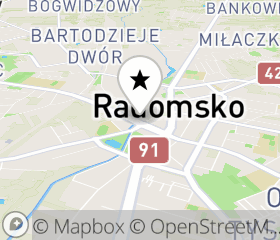 Punkt odbioru hulajnogi elektrycznej Radomsko mapa