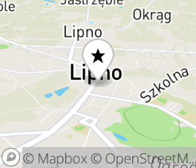 Punkt odbioru hulajnogi elektrycznej Lipno mapa