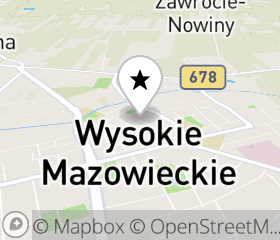 Punkt odbioru hulajnogi elektrycznej Wysokie Mazowieckie mapa