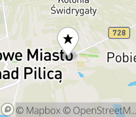 Punkt odbioru hulajnogi elektrycznej Nowe Miasto nad Pilicą mapa