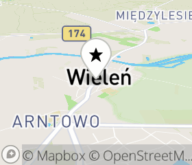 Punkt odbioru hulajnogi elektrycznej Wieleń mapa