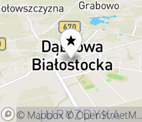 Punkt odbioru hulajnogi elektrycznej Dąbrowa Białostocka mapa