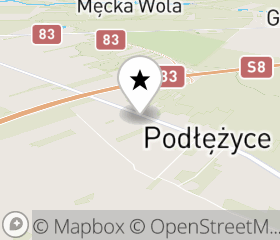 Punkt odbioru hulajnogi elektrycznej Podłężyce mapa